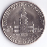 50 центов (1/2 доллара) 1976 США - 50 cents (half dollar) 1976 USA, D