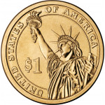 1 доллар 2007 США Джордж Вашингтон, D - 1 dollar 2007 USA George Washington, D