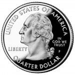 25 центов (квотер) 2010 США Йеллоустон, P - 25 cents (quarter) 2010 USA Yellowstone, P