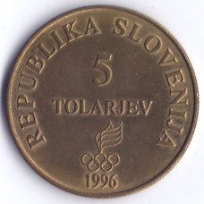 5 толаров 1996 Словения -  5 tolarjev 1996 Slovenia