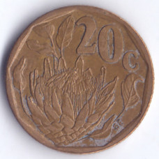 20 центов 1995 ЮАР - 20 cents 1995 South Africa