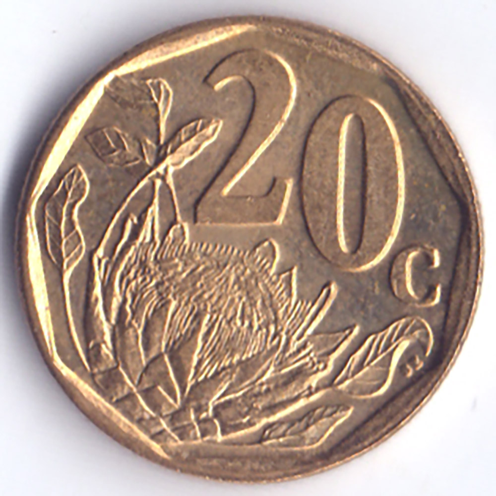 20 центов 2005 ЮАР - 20 cents 2005 South Africa