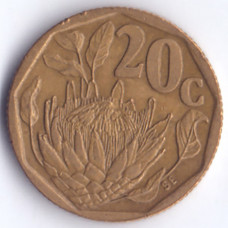 20 центов 1994 ЮАР - 20 cents 1994 South Africa