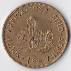 1 цент 1962 ЮАР - 1 cent 1962 South Africa