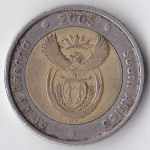5 рандов 2005 ЮАР - 5 rand 2005 South Africa