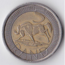 5 рандов 2005 ЮАР - 5 rand 2005 South Africa