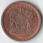 5 центов 1990 ЮАР - 5 cents 1990 South Africa