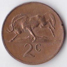 2 цента 1977 ЮАР - 2 cents 1977 South Africa