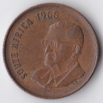 2 цента 1968 ЮАР - 2 cents 1968 South Africa
