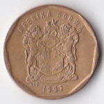 20 центов 1997 ЮАР - 20 cents 1997 South Africa