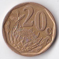 20 центов 1997 ЮАР - 20 cents 1997 South Africa