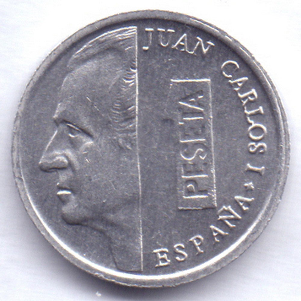1 песета 1994 Испания - 1 peseta 1994 Spain, из оборота