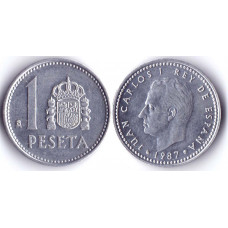 1 Peseta 1987 Spain - 1 песета 1987 Испания