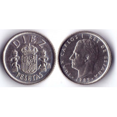 Diez Pesetas 1983 Spain - 10 песет 1983 Испания