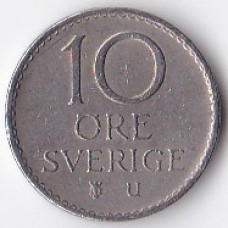 10 эре 1973 Швеция - 10 ore 1973 Sweden-е