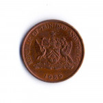 1 цент 1989 Тринидад и Тобаго - 1 cent Trinidad and Tobago