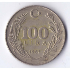 100 лир 1987 Турция - 100 lire 1987 Turkey, из оборота