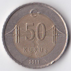 50 куруш 2011 Турция - 50 kurus 2011 Turkey
