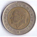 50 курушей 2009 Турция - 50 kurus 2009 Turkey, из оборота