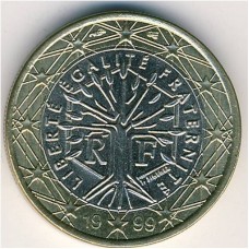 1 евро 1999 Франция - 1 euro 1999 France