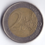 2 евро 2002 года Германия - 2 euro 2002 Germany, F, из оборота