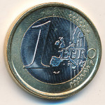 1 евро 2005 Германия - 1 euro 2005 Germany, J