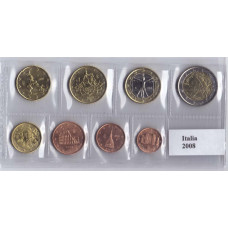 Набор монет евро Италия 2008