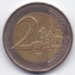 2 евро 2002 года Германия - 2 euro 2002 Germany, A, из оборота