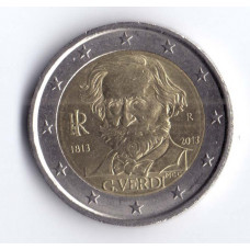 2 евро 2013 Италия 200 лет со дня рождения Джузеппе Верди