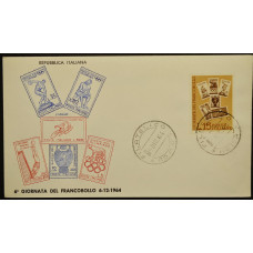 Конверт первого дня (КПД) - Италия, 1964. День печати