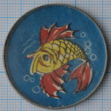 Значок Золотая рыбка