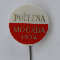 Значок Выставка польских косметических изделий POLLENA, Москва 1974