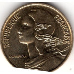 5 сантимов 1976 Франция - 5 centimes 1976 France, из оборота