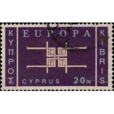 1963, ноябрь. Почтовая марка Кипра греческого. Европа, 20M