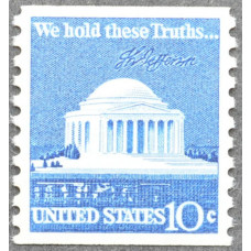 1973 Декабрь. США, Мемориал Джефферсона, 10 центов