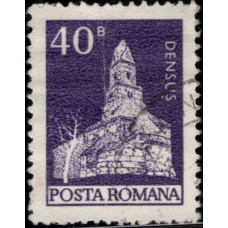 1973, декабрь. Почтовая марка Румынии. Здания, 40B