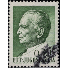 1968, июнь. Почтовая марка Югославии. Президент Тито, 0.30