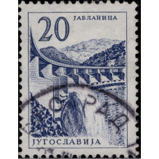 1961. Почтовая марка Югославии. Технологии и Архитектура, 20