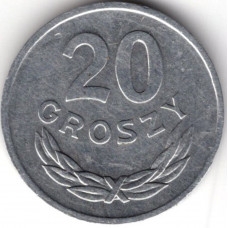 20 грошей 1977 Польша - 20 groszy 1977 Poland, из оборота