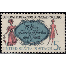 1966, сентябрь. США, Женские клубы, 5 центов