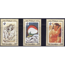 1993. Набор марок Гамбии. 20-летие со дня смерти Пабло Пикассо, 1881-1973
