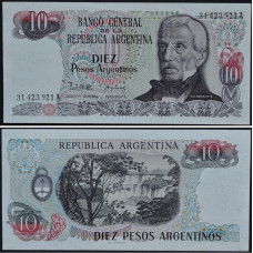 10 Pesos Argentina - 10 Песо Аргентина