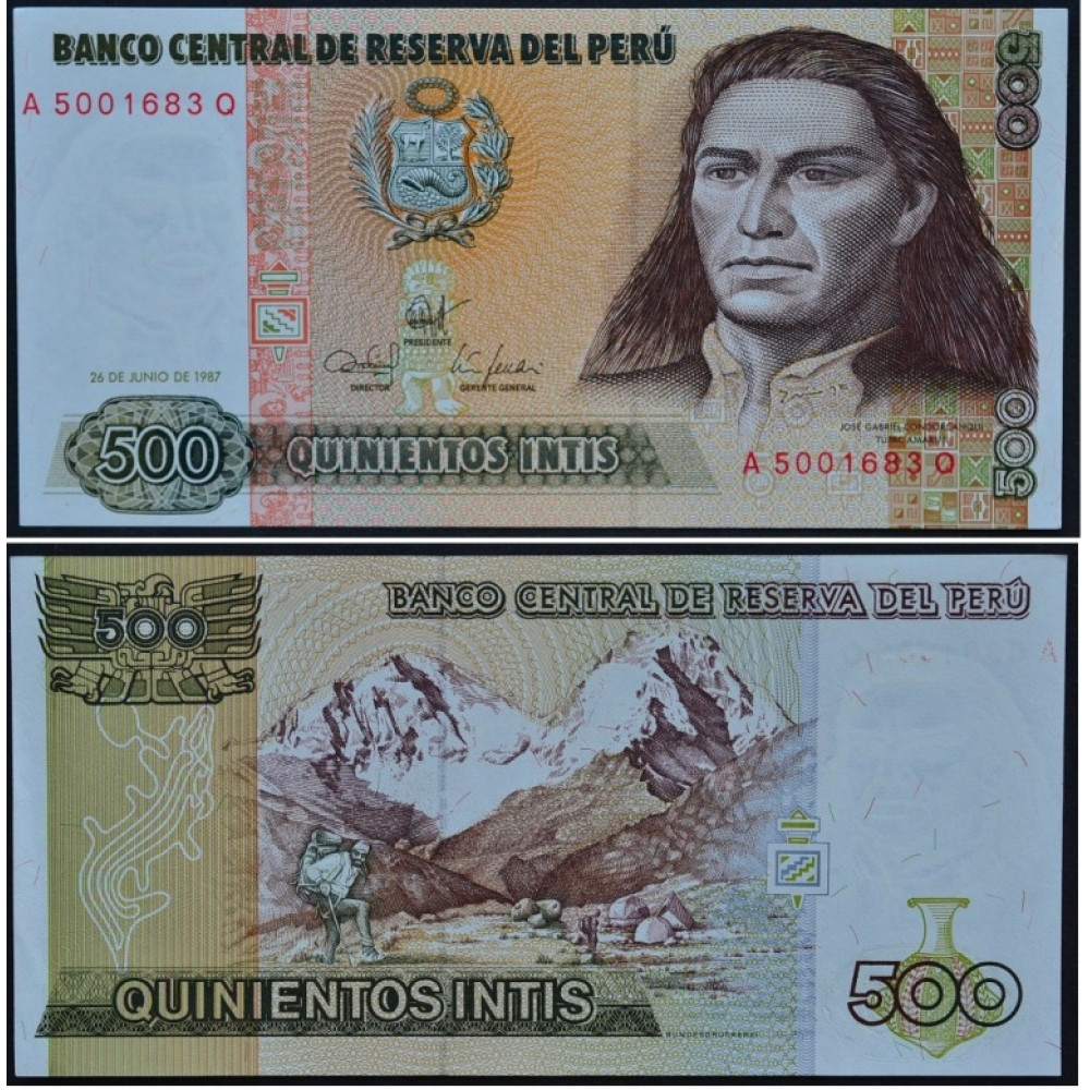500 Инти 1987 Перу - 500 Intis 1987 Peru