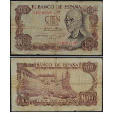 100 песет 1970 Испания - 100 Pesetas 1970 Spain