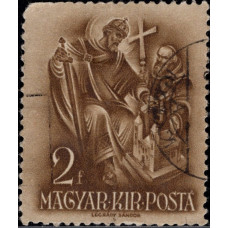 1938, январь. Почтовая марка Венгрии. 900 лет со дня смерти св. Стефана, 2f