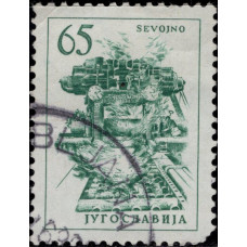 1961. Почтовая марка Югославии. Технологии и Архитектура, 65