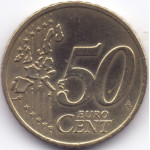 50 евроцентов 2004 года Германия - 50 euro cents 2004 Germany, A, из оборота