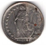 1/2 франка 1974 Швейцария - 1/2 franc 1974 Switzerland, из оборота