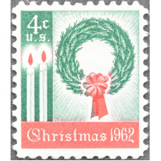 1962 Ноябрь. США, Рождественская марка, 4 цента