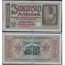 20 рейхсмарок Третий Рейх Германия - 20 Reichsmark Germany